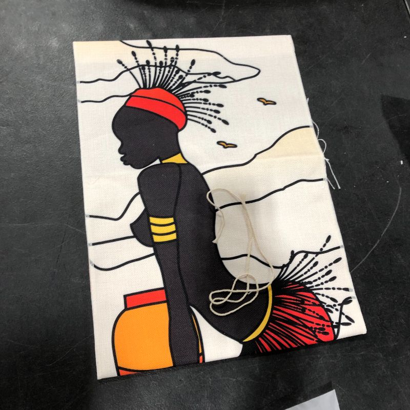 Photo 1 of Black Art Tapestry Afro American Women in Mountain Tapestry Black Girl Women Tapestry Colorful Nature Tapestry Wall Hanging for Room