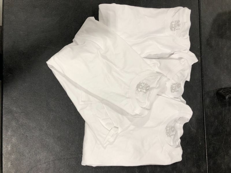 Photo 2 of Fruit of the Loom Classic White Crew Undershirts Pack of 4 Med