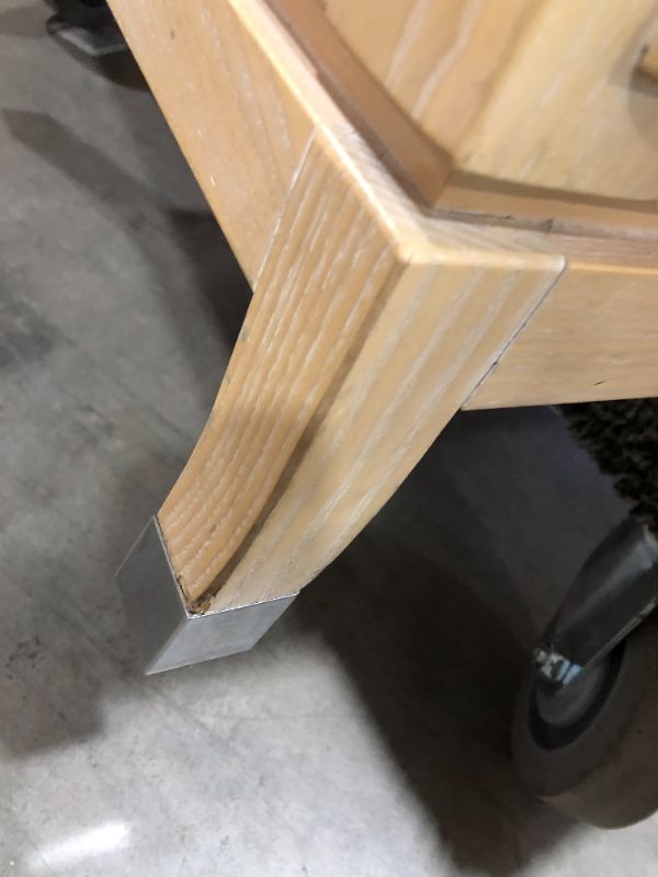 Photo 1 of 3 DRAWER NIGHT STAND WITH GLASS TOP 22L X 30W X 29H INCHES