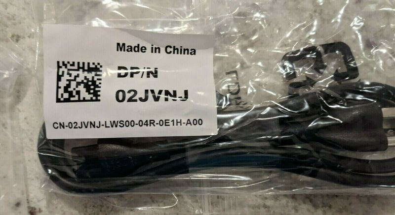 Photo 1 of 100 Pack New Genuine DELL DPN:02JVNJ O2JVNJ 2JVNJ 3 Prong Power Adapter Cable Cord