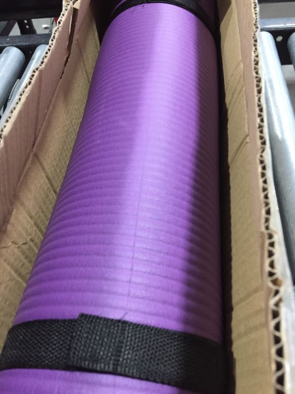 Photo 2 of BalanceFrom GoYoga All-Purpose 1/2-Inch Extra Thick High Density Anti-Tear Exercise Yoga Mat with Carrying Strap