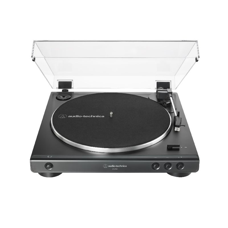 Photo 1 of Audio-Technica At-LP60X-BW Fully Automatic Belt-Drive Stereo Turntable, Hi-Fi, 2 Speed, Dust Cover, Anti-Resonance, Die-Cast Aluminum Platter Brown
