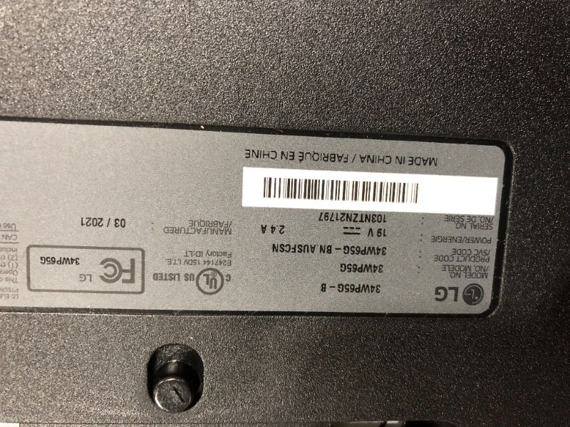 Photo 1 of 34'' UltraWide FHD HDR FreeSync Monitor with USB Type-C