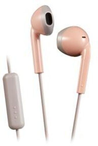 Photo 1 of JVC HAF19MPT Vintage Earbuds IPX2 Sweat Proof Includes Mic & Remote (Pink)