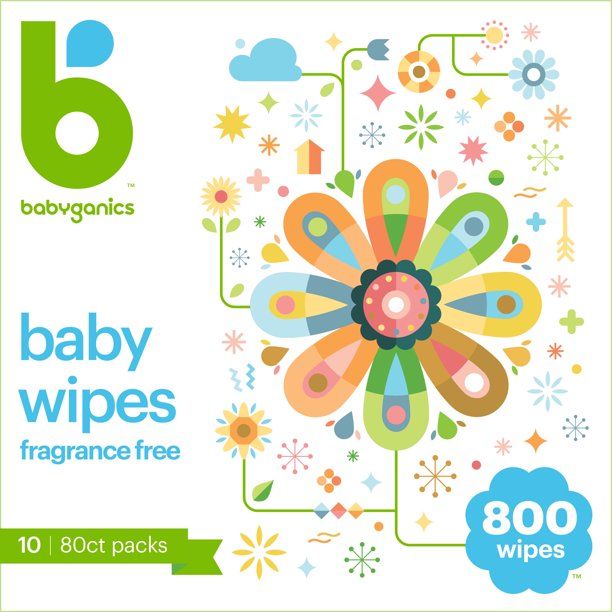 Photo 1 of Babyganics Face, Hand & Baby Wipes, Fragrance Free (800 count)