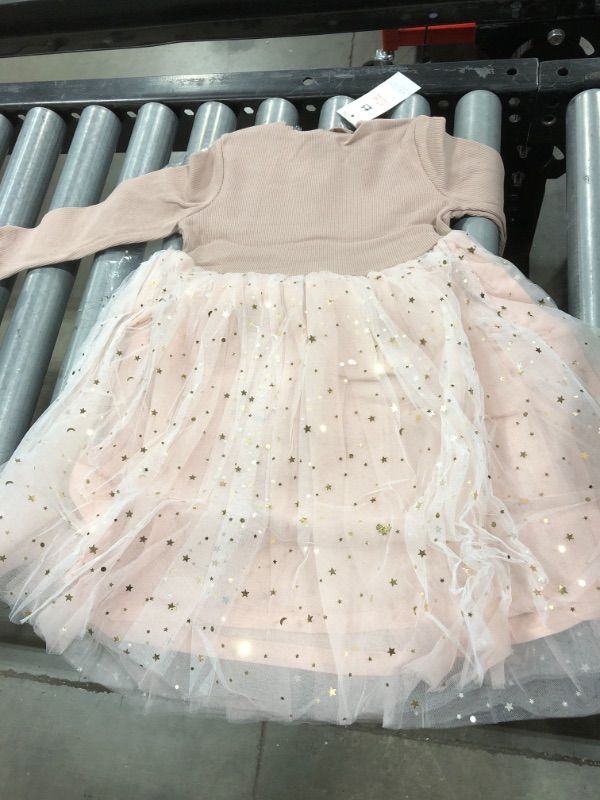 Photo 1 of Sizes may vary pink dress, tutu skirt with stars set of 5 (4T 9M 12M )