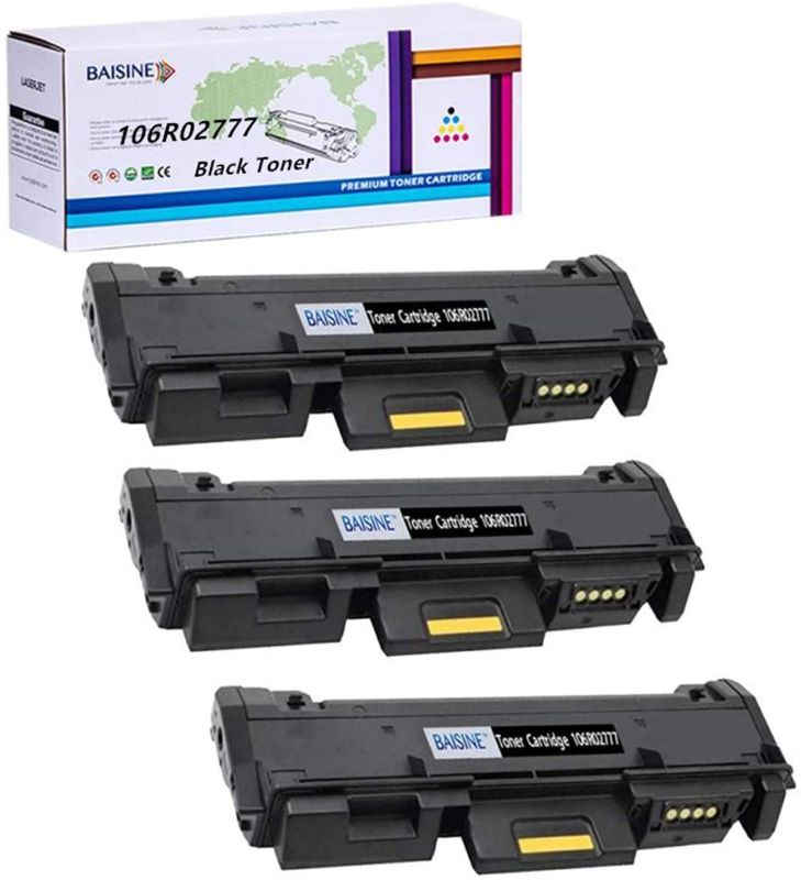 Photo 1 of Compatible 106R02777 Black Toner Cartridge Replacement for Xerox 3215 106R02777 Toner, Worked for Xerox Phaser 3260DNI 3260DI 3260 3052 WorkCentre 3215NI 3225DNI 3225 3215 - by BAISINE (3PK x Black)