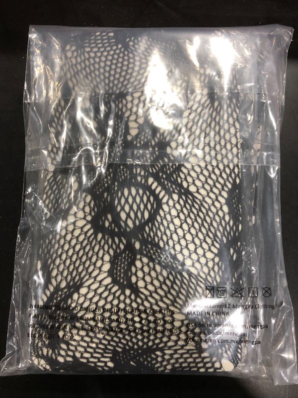 Photo 1 of MENGPA FISHNET STOCKINGS HIGH WAISTED TIGHTS PANTYHOSE FOR WOMEN, 2PCS, BLACK
