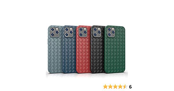 Photo 1 of Chengming 5 Pack Soft Woven Pattern iPhone Case - Light and Durable Shockproof TPU Protective Cover Breathable Anti-Scratch Design Case for iPhone 12 Mini(5.4 inch) (iPhone 12 Mini)
