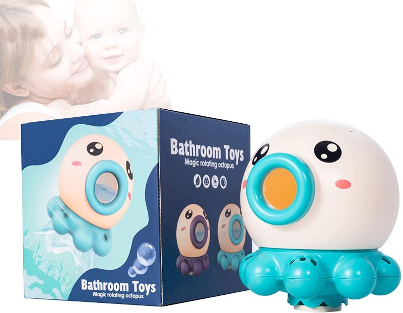 Photo 1 of Baby Bath Toys, Fill and Spin Octopus Water Cup Shower Toy, Rinse Cup Bathtub Tub Pool Toys for Toddlers Kids