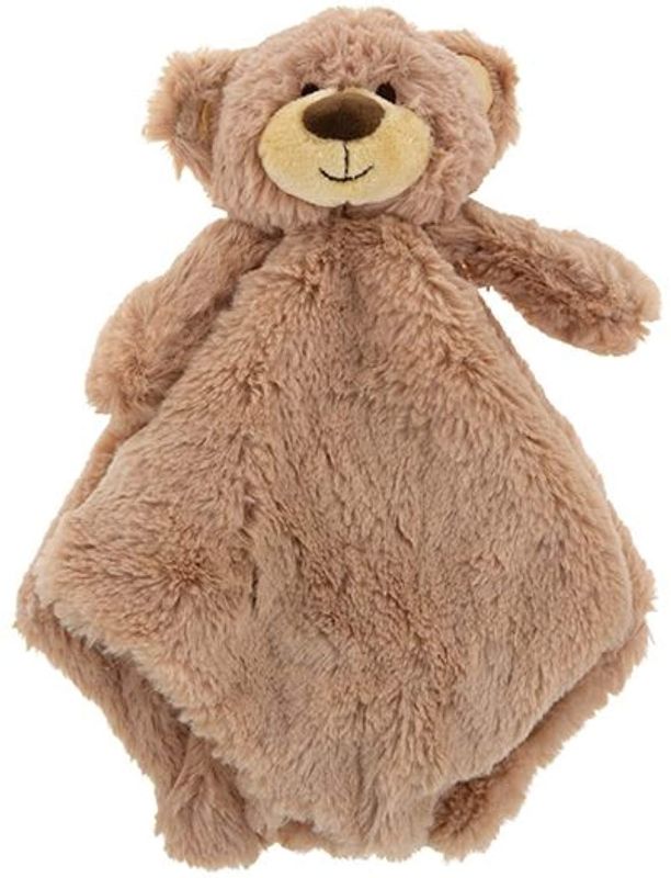 Photo 3 of K. Luxe Baby 14.5 x 14.5 inch Blanket with Rattle Baby Blankie (Brown Bear)
