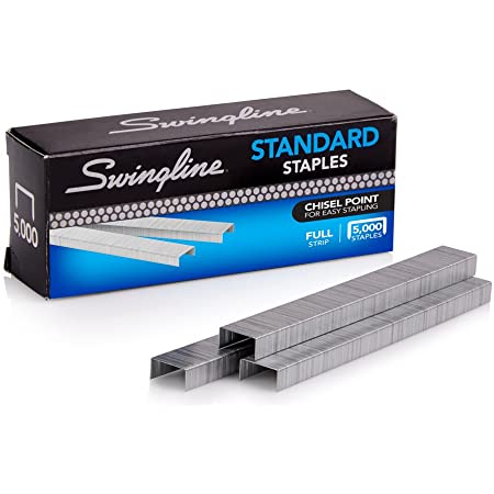 Photo 1 of Swingline Staples, S.F. 4, Premium, 1/4 Inches Length, 210/Strip, 5000/Box, 5 Pack