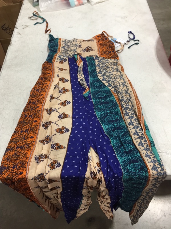 Photo 1 of CUPSHE Gabrielle Halter Boho Print Jumpsuit (S)

