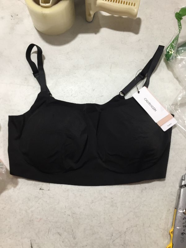 Photo 2 of Calvin Klein Underwear Invisibles Adjustable Strap Bralette, size L
