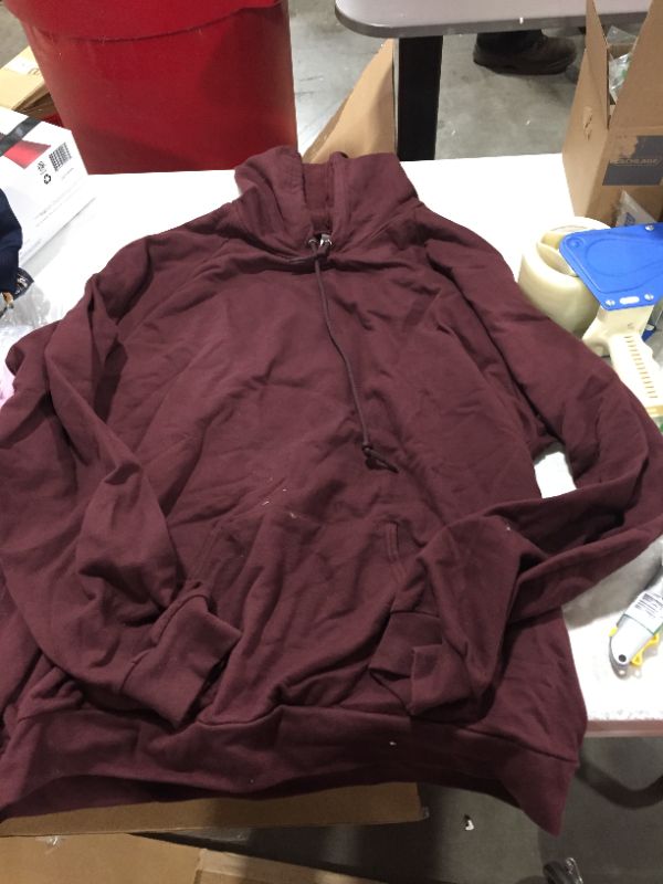 Photo 1 of Size 2xl , burgundy hoodie, has stains 