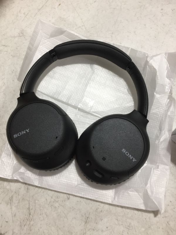 Photo 3 of Sony Noise Cancelling Headphones WHCH710N: Wireless Bluetooth Over the Ear Headset with Mic for Phone-Call, Black
