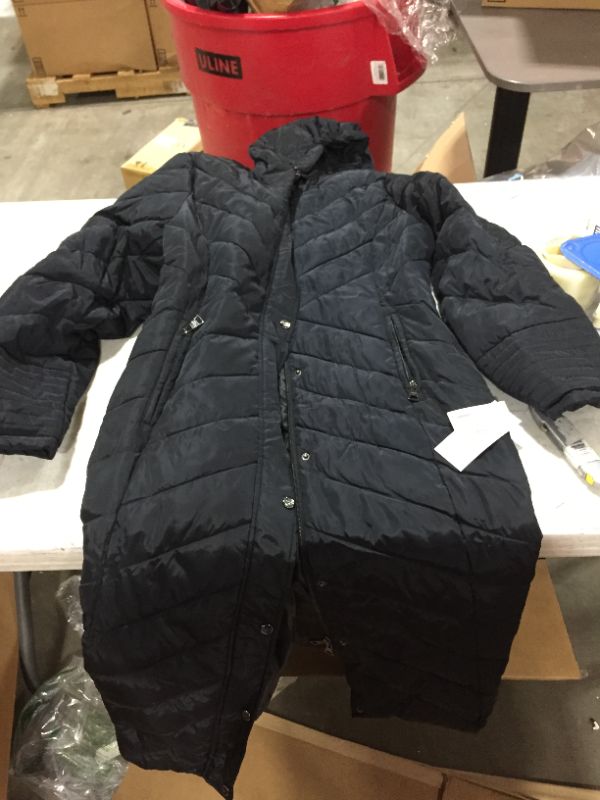 Photo 2 of Madden Girl Madden Girl Women's Long Chevron Puffer Jacket, Size XL
