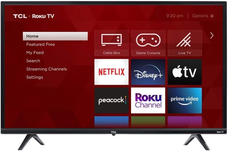 Photo 1 of TCL 32-inch 3-Series 720p Roku Smart TV - 32S335, 2021 Model
-PARTS ONLY-
