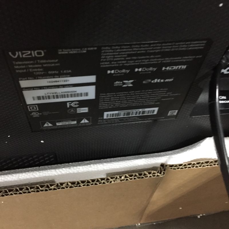 Photo 3 of VIZIO 55" Class 4K UHD Quantum SmartCast Smart TV HDR M-Series M556-H
-MISSING REMOTE AND POWER CORD--