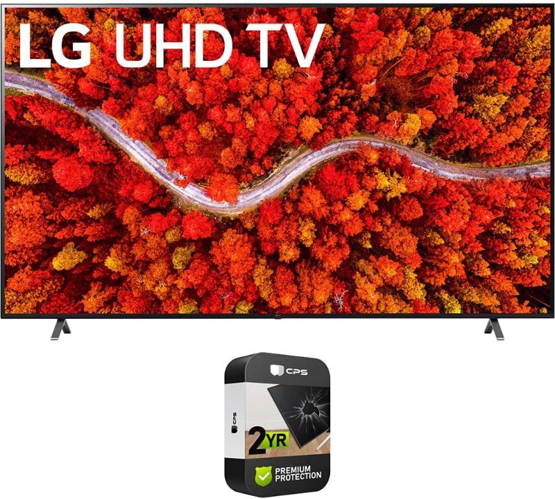 Photo 1 of LG 55UP8000PUA 55UP8000PUR 55 Inch Series 4K Smart UHD TV 2021 Bundle with Premium 
--SCREEN DAMAGE-- MISSING REMOTE