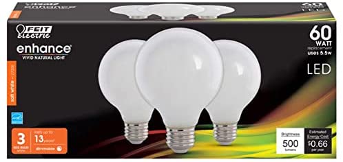 Photo 1 of BULB LED G25 SW 5.5W 3PK
