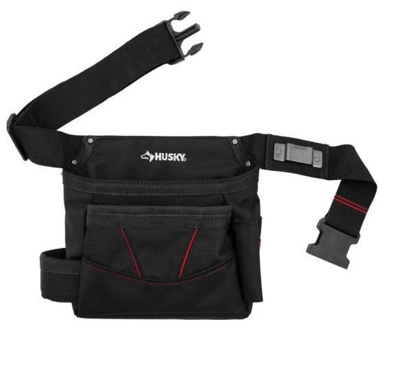 Photo 1 of 6-Pocket Black Tool Belt Pouch
