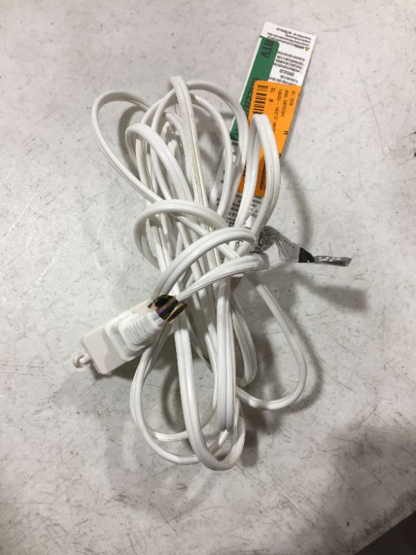 Photo 2 of 12ft White Extension Cord 