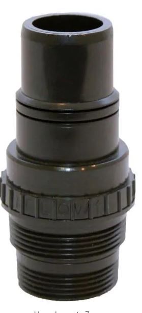 Photo 1 of 1-1/4 in. to 1-1/2 in. Threaded ABS Sump Pump Check Valve
