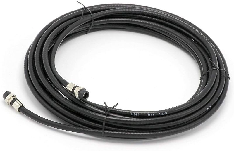 Photo 1 of 25' Feet, Black RG6 Coaxial Cable with Rubber booted - Weather Proof - Outdoor Rated Connectors, F81 / RF, Digital Coax for CATV, Antenna, Internet, & Satellite
