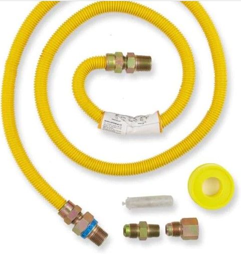 Photo 1 of 5 ft. Gas Dryer Connector Kit
