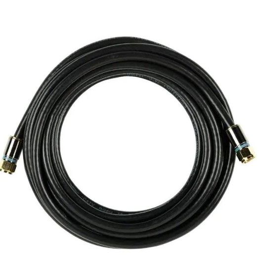 Photo 1 of 15 ft. RG-6 Coaxial Cable - Black
