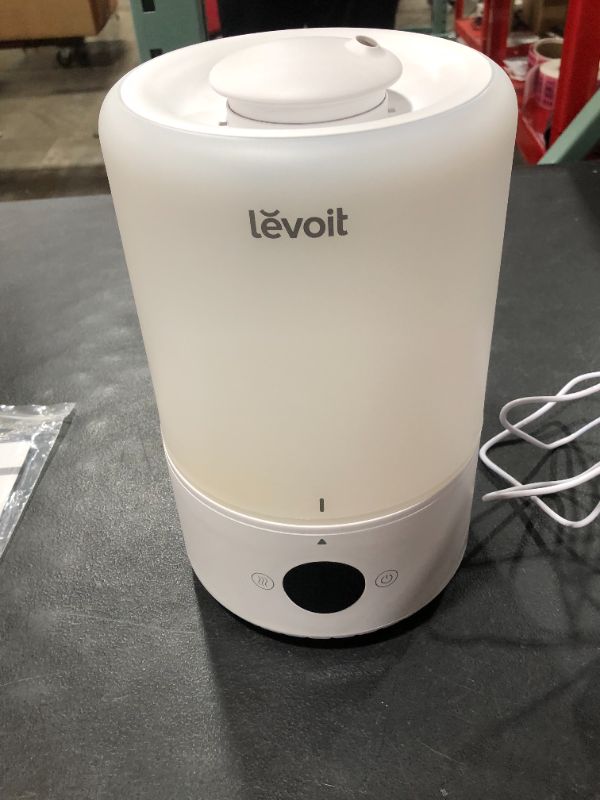 Photo 4 of LEVOIT Humidifiers for Bedroom, Cool Mist Top Fill for Baby Nursery Kids and Plants with Essential Oils, Ultrasonic, Super Quiet, Easy Clean, BPA Free, 3L, White
