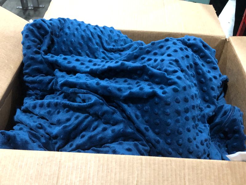 Photo 1 of BLUE THICK BLANKET SIZE 60 IN X 80 IN / 152.4 CM X 203.2 CM 