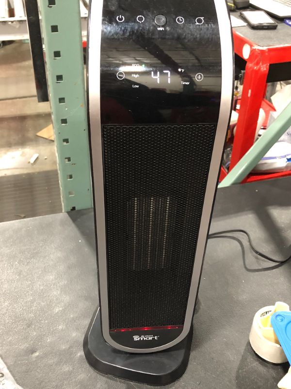 Photo 1 of Atomi Smart WiFi 1500W Oscillating Ceramic Portable Personal Tower Heater - 2nd Gen