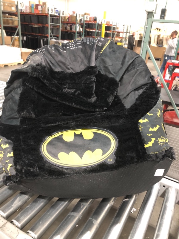 Photo 2 of Batman Cozee Fluffy Chair by Delta Children, Kid Size (for Kids Up to 10 Years Old) , 27x23x27 Inch (Pack of 1)