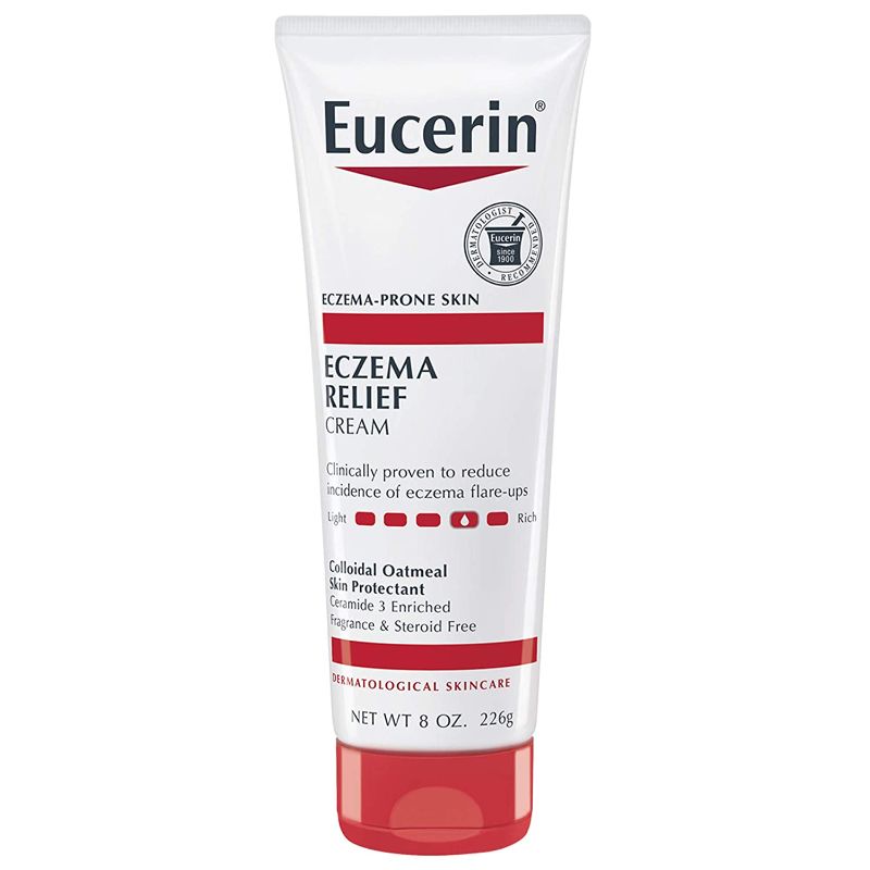 Photo 1 of Eucerin Eczema Relief Cream Full Body Lotion for EczemaProne Skin Oz Tube, ?? Exclusive, Fragrance Free, 8 Ounce