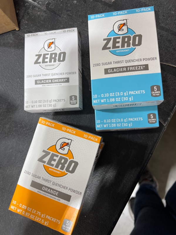 Photo 3 of Gatorade Zero Powder, 3 Flavor Variety Pack, 50 Count
**BEST BY: 01/27/2022