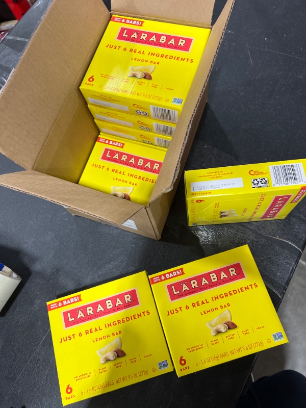 Photo 3 of 8 Boxes of Larabar Lemon Fruit & Nut Bars, 6Count
**BEST BY: 12/13/2021***