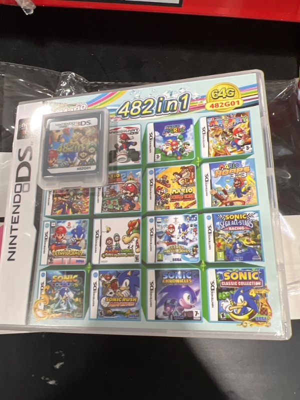 Photo 2 of 482 in 1 Game Cartridge, DS Game Pack Card Compilations, Super Combo Multi-Cart for DS