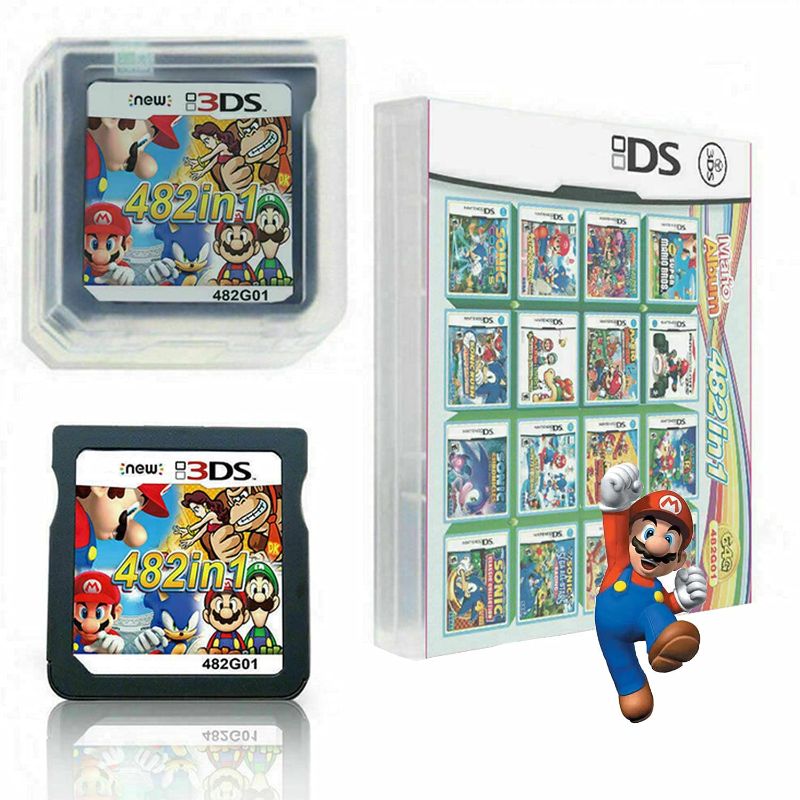 Photo 1 of 482 in 1 Game Cartridge, DS Game Pack Card Compilations, Super Combo Multi-Cart for DS