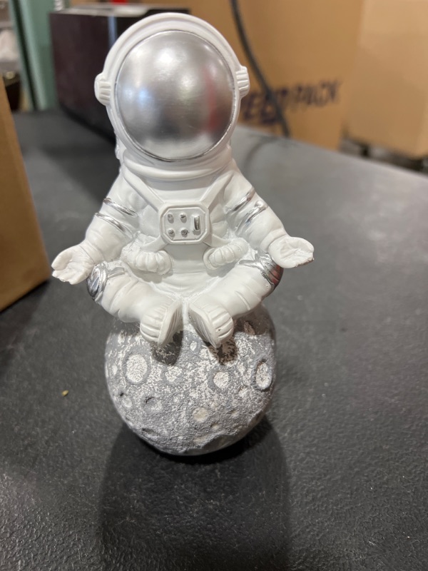 Photo 2 of Astronaut&Planet Statues Sculpture Figurine Ornament Desktop Accessories Tabletop Decoration Coin Bank-Sit
