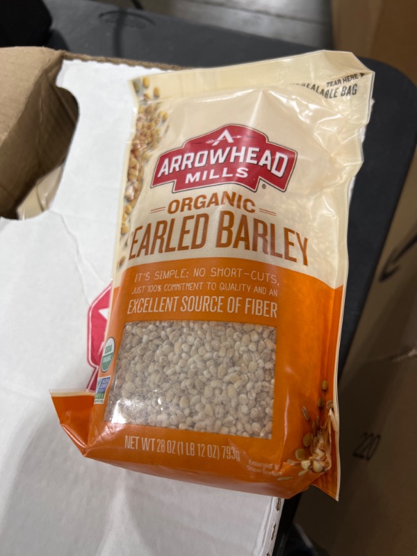 Photo 3 of Arrowhead Mills Organic Pearled Barley, 28 oz. Bag (Pack of 6)
