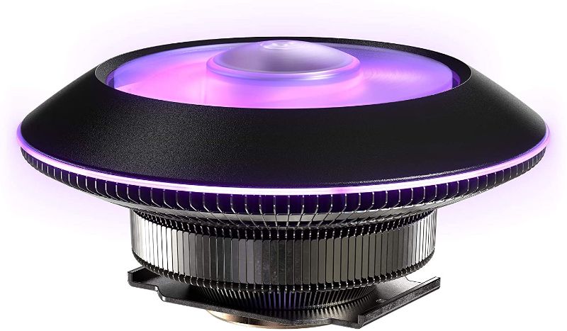 Photo 1 of Cooler Master MasterAir G100M RGB Low-Profile CPU Air Cooler, 39.4 mm Ultra-Low-Profile Heatsink, Two C-Shaped Heatpipe, 92mm PWM RGB Lighting Fan for AMD Ryzen/Intel LGA1151
