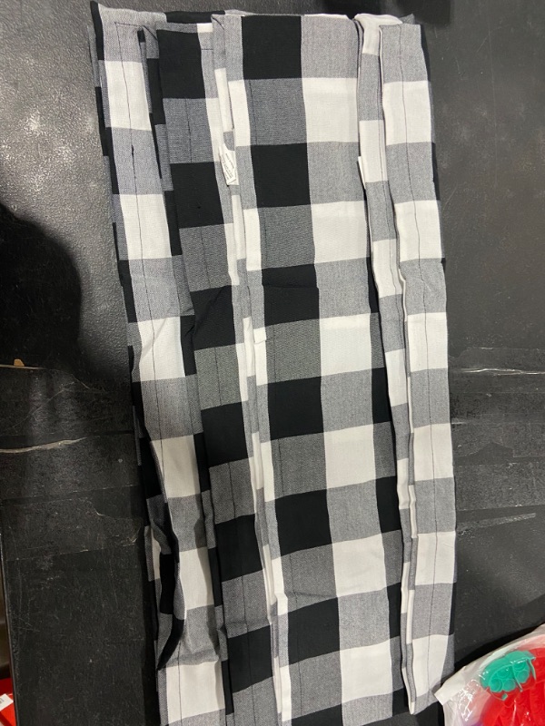 Photo 1 of Black Checkered Picnic Table Cloth Cover