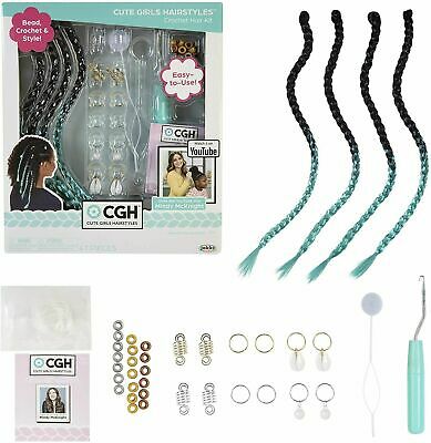 Photo 1 of CGH Cute Girls Hairstyles Braid Extensions & Beads - Crochet Hair Kit NEW
