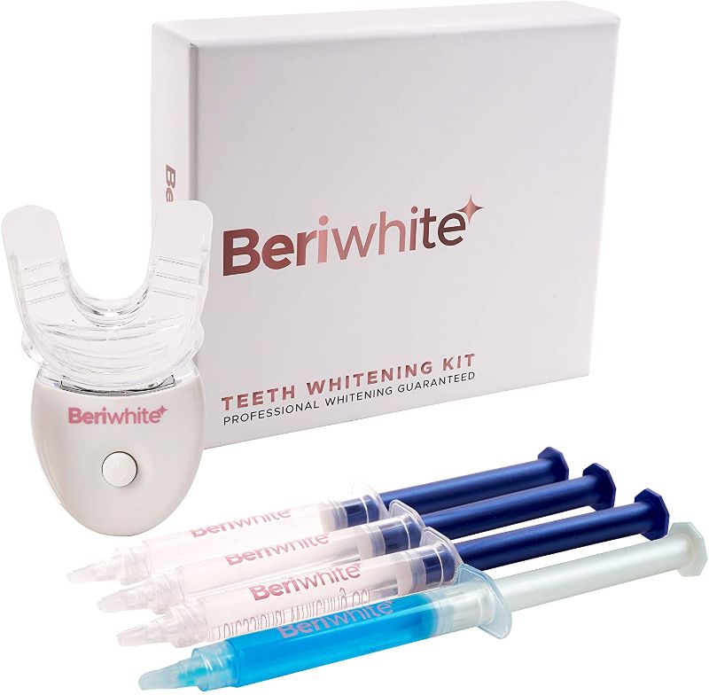 Photo 1 of BeriWhite Teeth Whitening KitTeeth Whitening Kit , Effective Painless , 10 Minutes a Day Removes Stains, Desensitizing Gel & Whitening Gels, Mouth Tray and Case for Brighter Smile.
