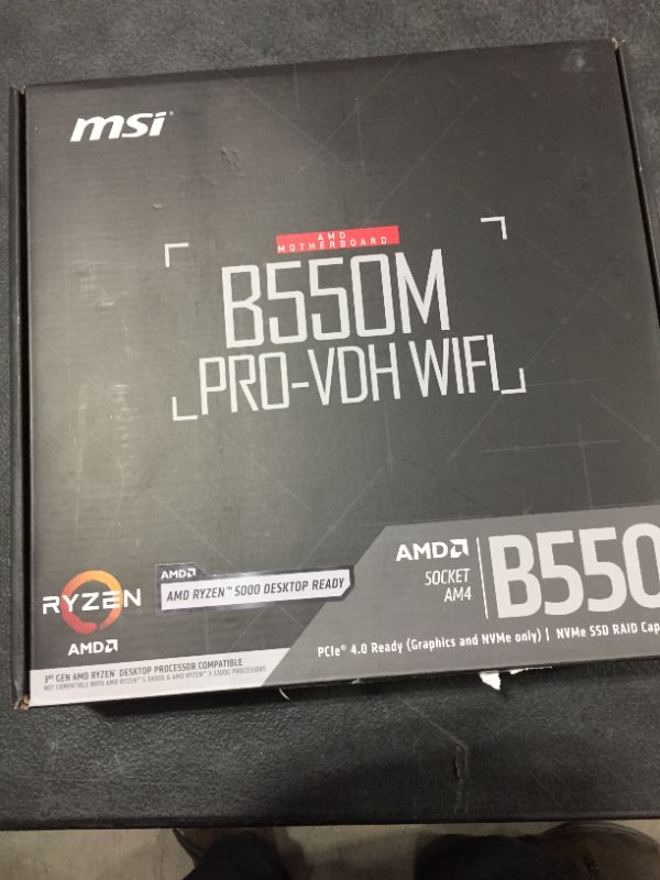 Photo 1 of B550M PRO-VDH WIFI AC MATX PCIE4 AMD
