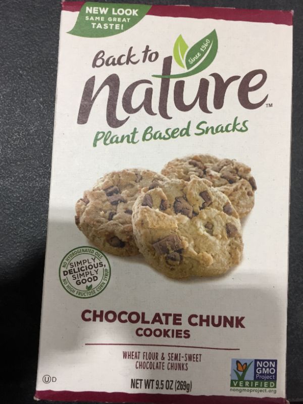 Photo 2 of Back To Nature Plant Based Chocolate Chunk Cookies