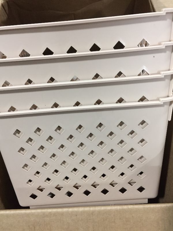 Photo 2 of 4 PK OF TRAY STORAGE BINS