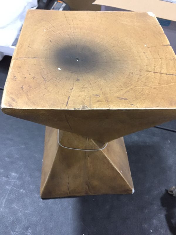 Photo 1 of ABSTRACT WOODEN SIDE TABLE